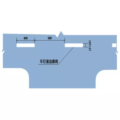 边缘线的尺寸（单位：cm）
